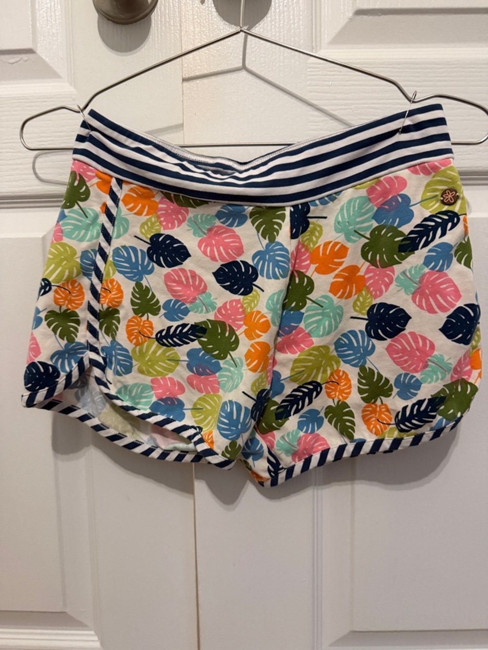 Matilda Jane Multicolor Tropical Leaf Print Girls' Shorts size 14